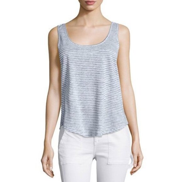 Rag & Bone Jean Tank Top Stripes Linen Cotton - Picture 1 of 6